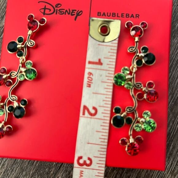 Disney x Bauble Bar Mickey Mouse Christmas Lights Earrings - Picture 2 of 5